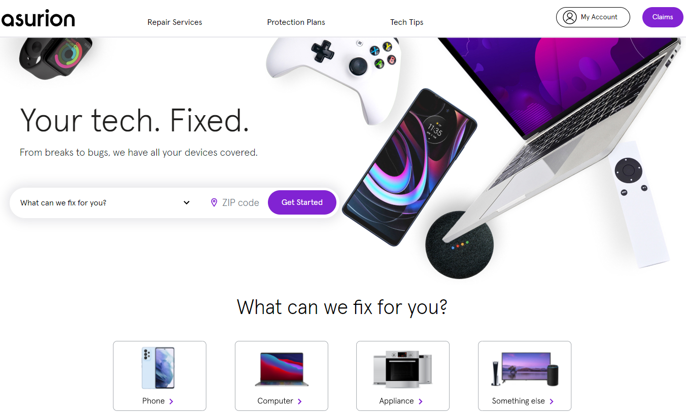 Asurion homepage